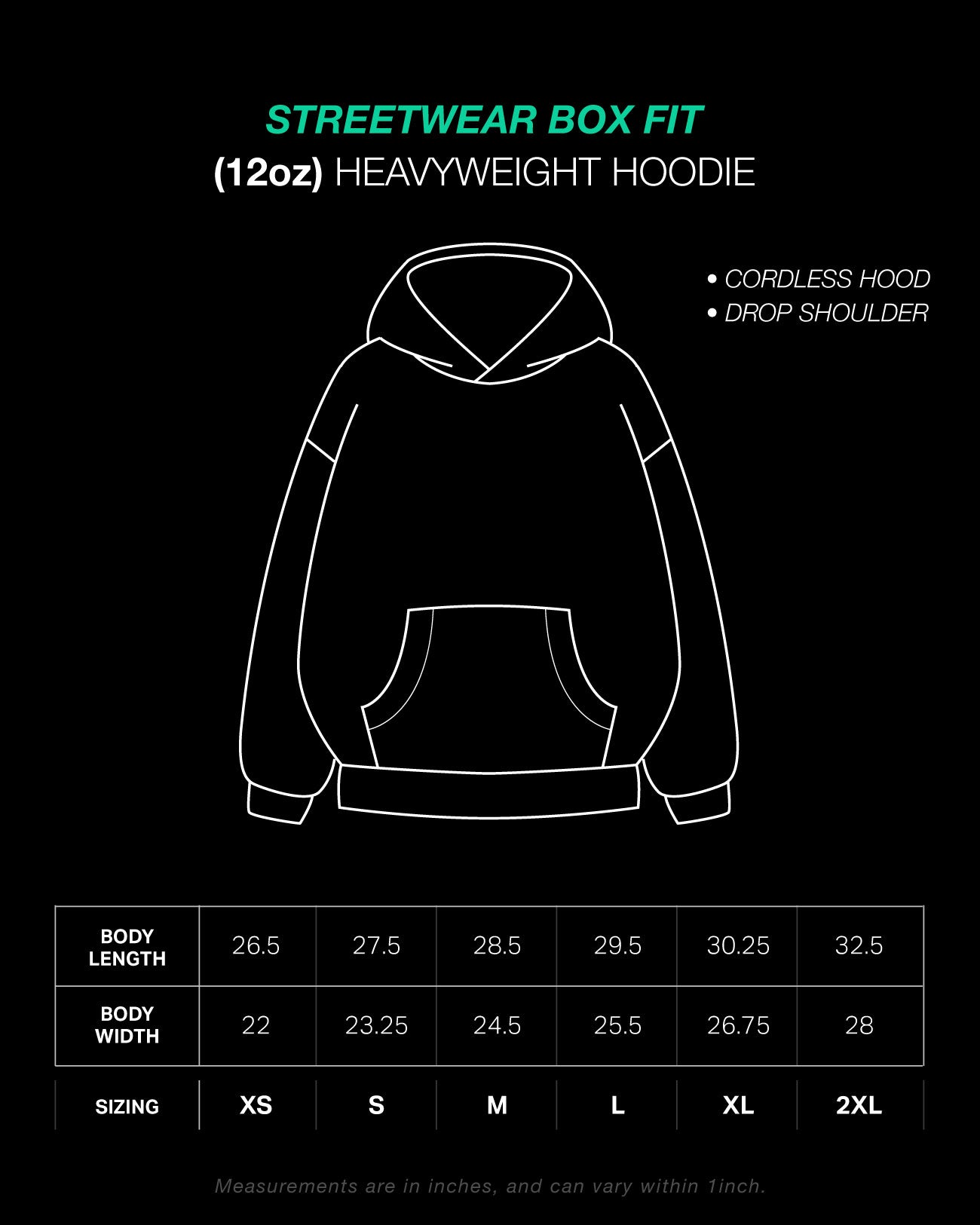GHOUL / Faded Charcoal Streetwear Box Hoodie