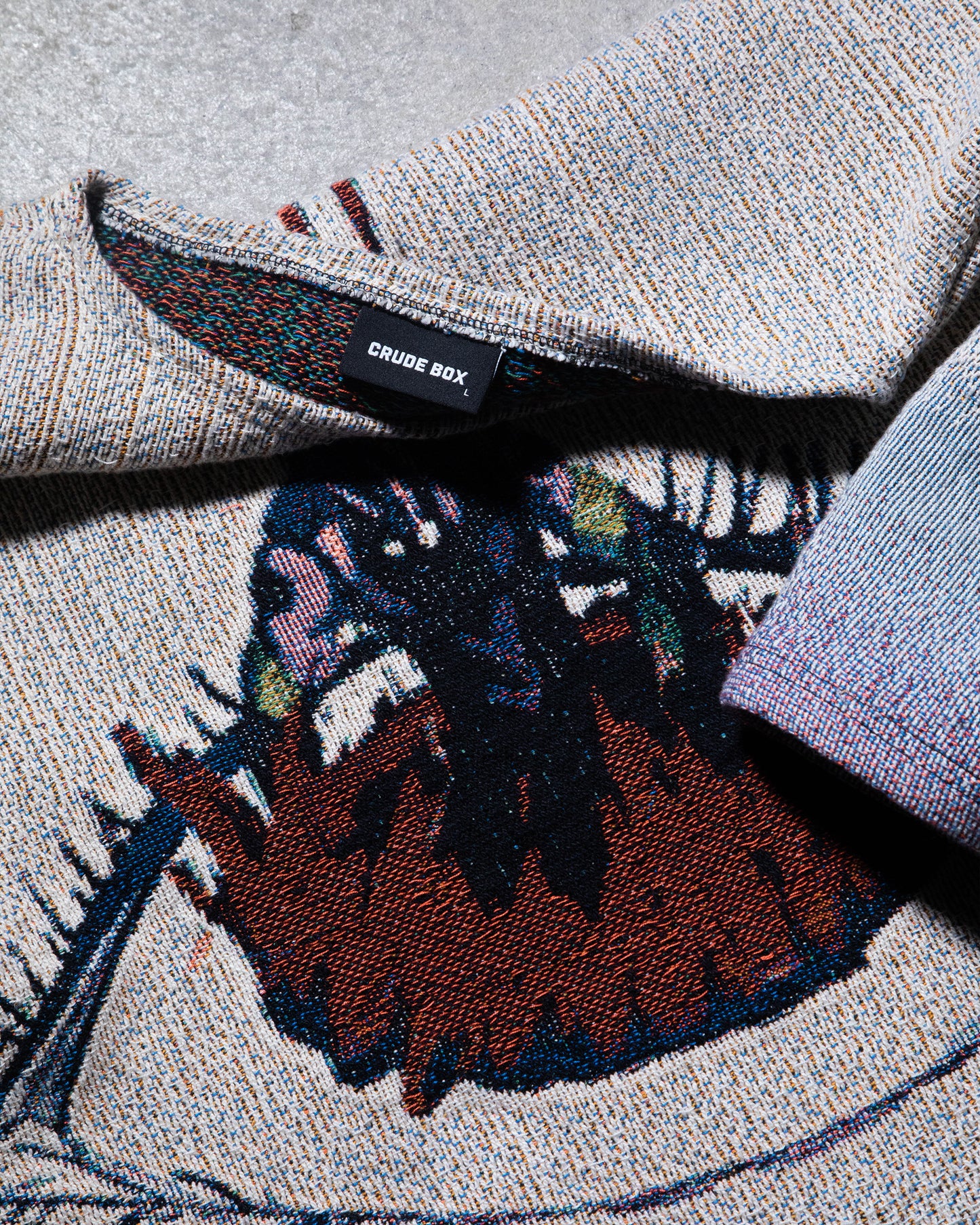 BORDERLINE / Full Woven Crewneck