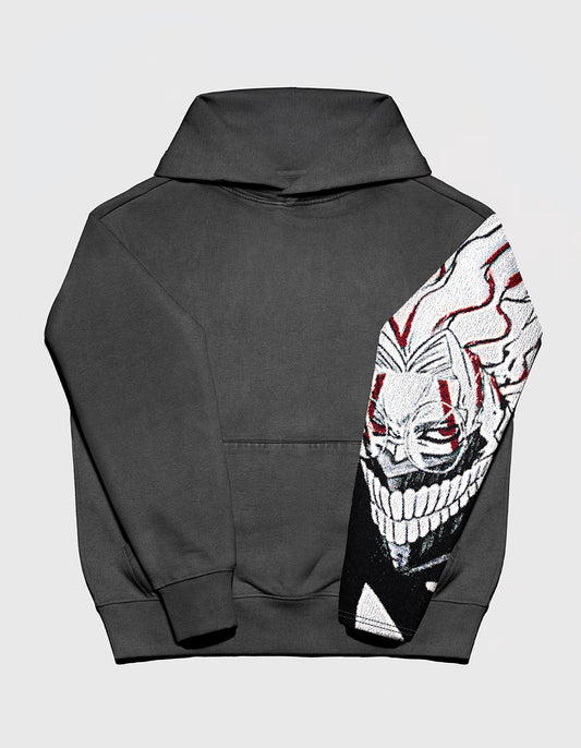 YOKAI / Faded Charcoal Streetwear Box Hoodie