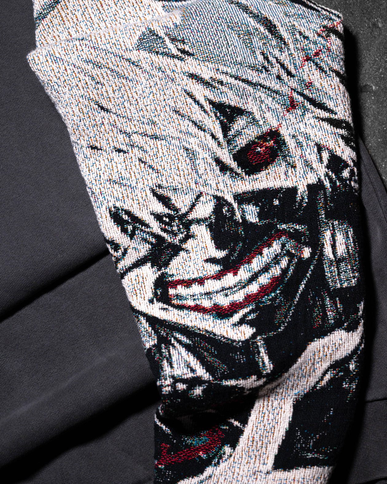 GHOUL / Faded Charcoal Streetwear Box Hoodie