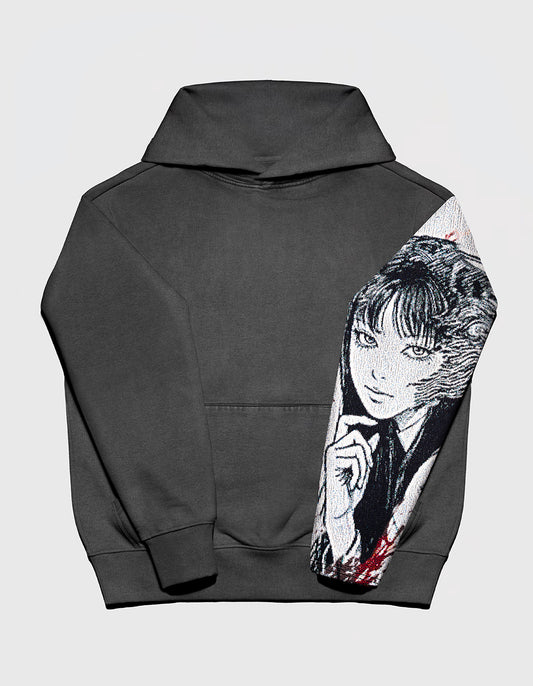 MONSTER / Faded Charcoal Streetwear Box Hoodie