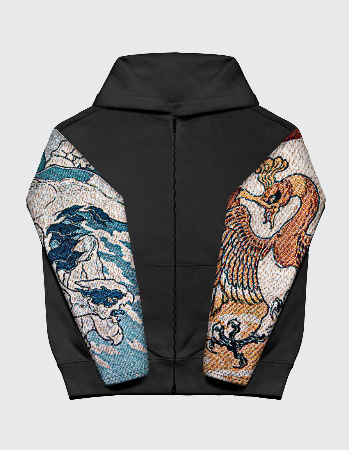 BRAVE BIRD / Oversized Fit Zip Up (12oz) – CRUDE BOX