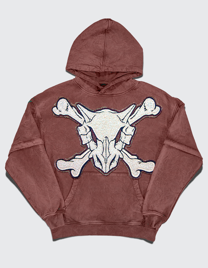 BULLDOZE / Double Sleeved Oversized (36oz) Washed Auburn