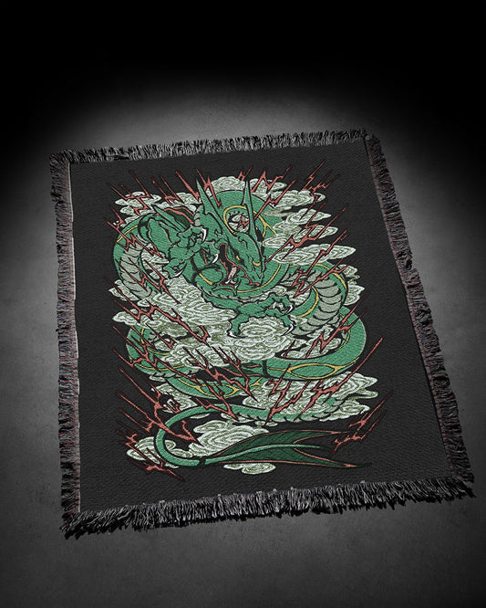 DRAGON ASCENT / Woven Throw blanket